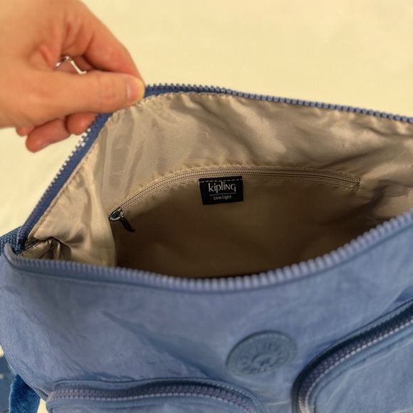 Kipling SIDNEY Handbag Women's Shoulder Crossbody Bag Ink Blue Tonal HB7685 - Picture 9 of 12